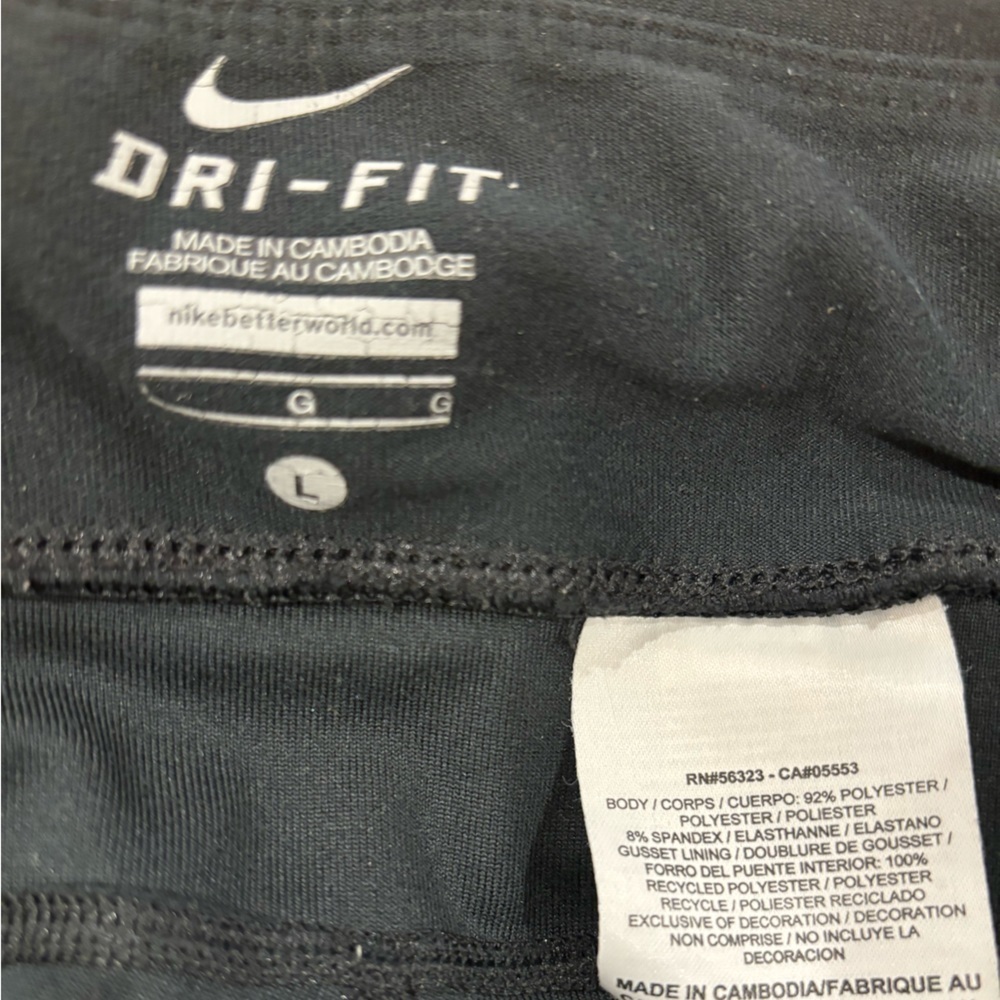 3 PIECES 90s NIKE DRI-FIT CROPPED LEGGINGS  PILATES, YOGO & BARRE CAPRI PANT L - Picture 10 of 11